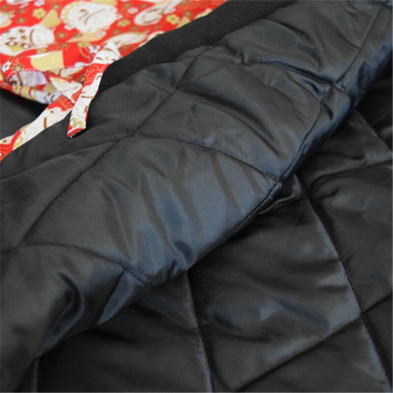 Japanese Winter Hanten Thick Warm Cotton-Padded Traditional Haori Women Kimono Style Loose Overcoat Female Retro Yukata