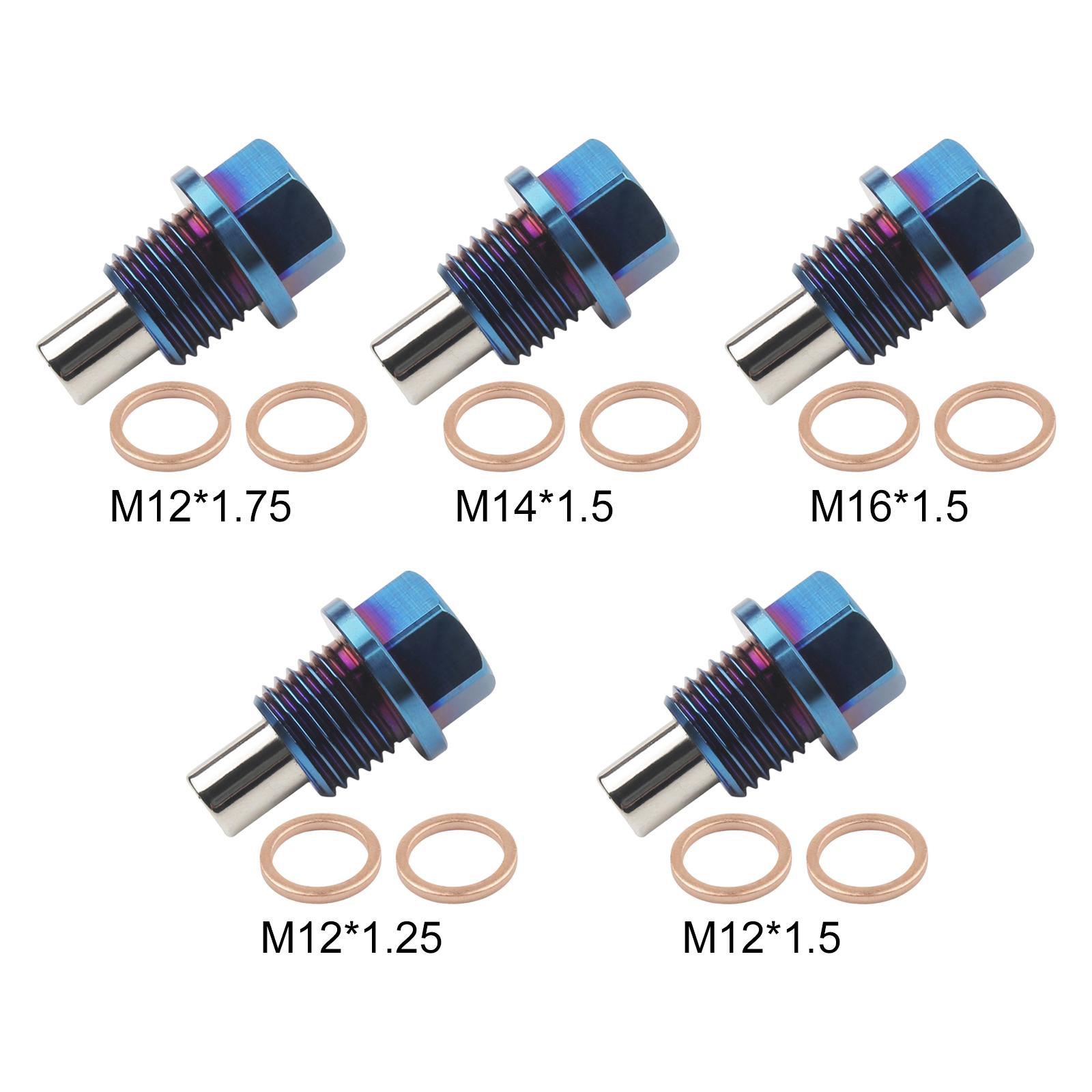 Engine Sump Drain Plug Replacements Nut Bolt Accessory Oil Drain Plug for Auto Car Vehicle Trunk