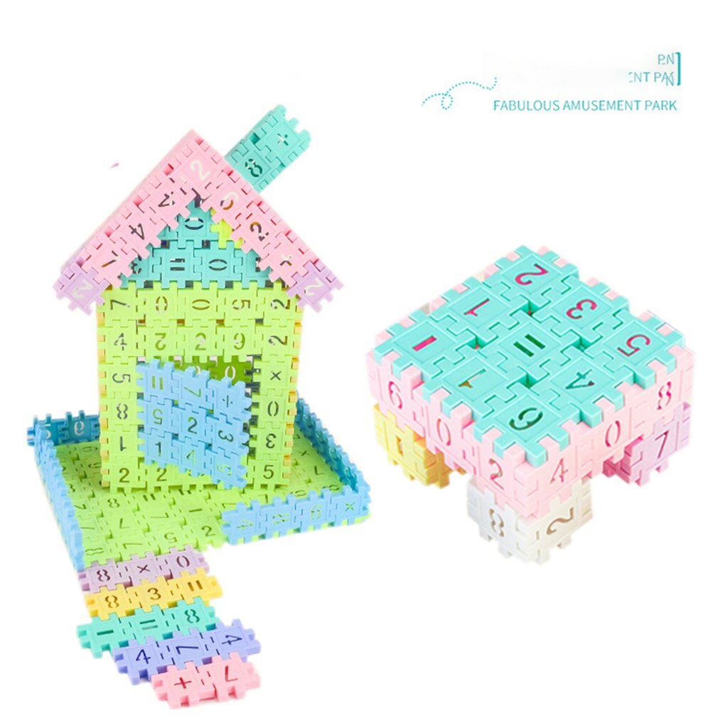 68/50 Pcs DIY Building Block Educational Toys For Boys Girls Toddlers Up Safe Fastened Toy House Villa Building Toys: Default Title