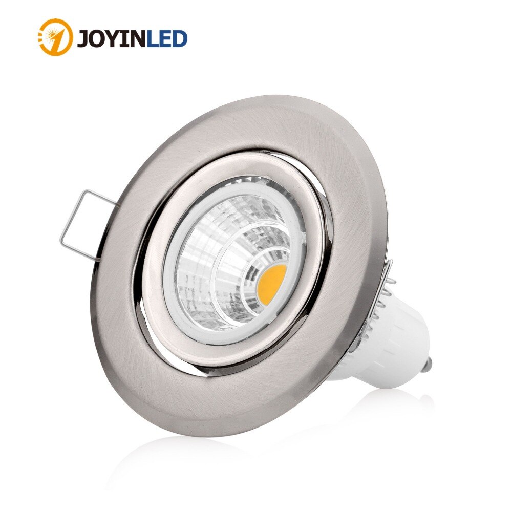 Gu10 mr16 gu5.3 led-spotframehouders, zilveren ronde led-armatuurbevestigingssets, led-downlightfitting, lichtframe