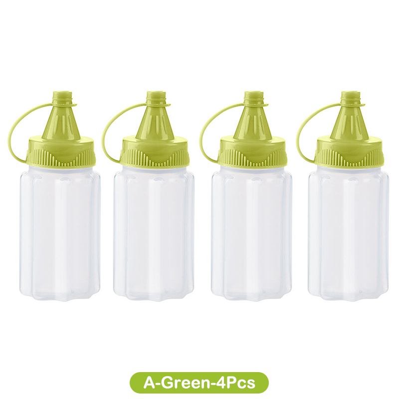 Mini botella dispensadora de condimentos, caja de salsa portátil, aderezo para ensalada de ketchup, contenedor de condimentos, accesorios para fiambrera Bento, 4 Uds.: Chocolate