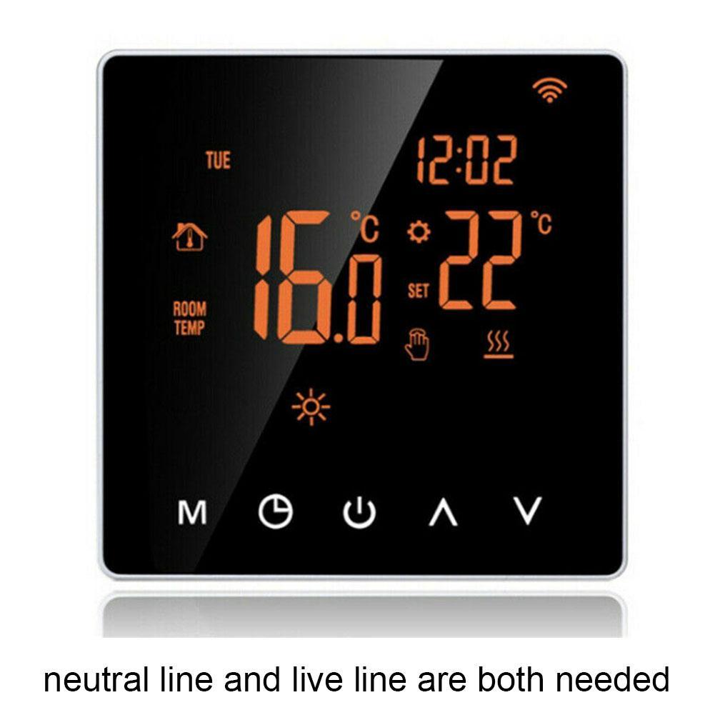 Wireless Thermostat Touch Screen Temperature Controller Alea Underfloor For Google Smart Programmable Electric Home Home He Y6U4