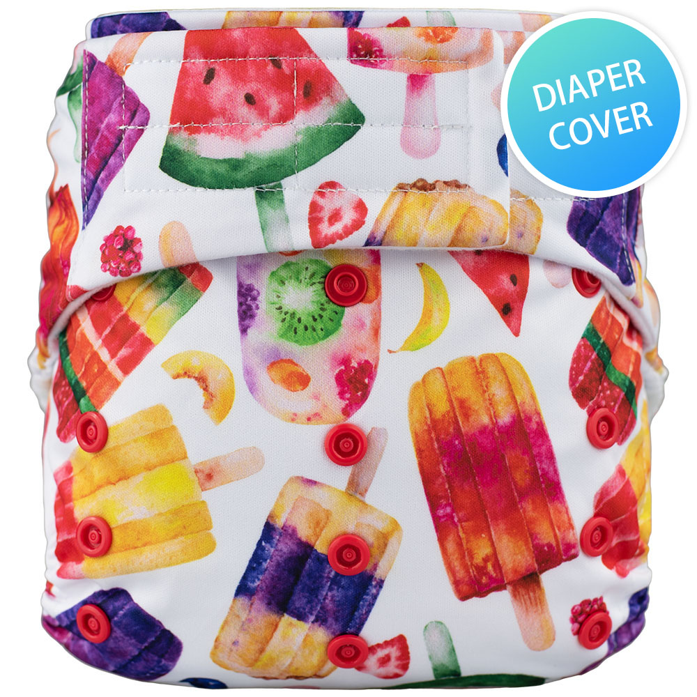 Pattern Hook &amp; Loop Cloth Diaper Cover Washable Baby Boy Girl Nappy Child Infant
