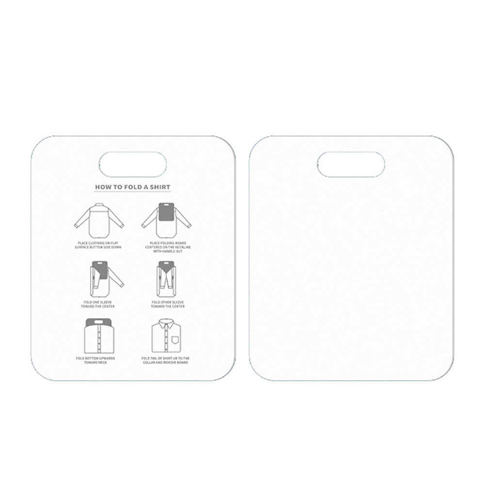 JUSHFO Cloth Folding Board Child Adult Clothes Folder Closet Organizer Clothing Folders Board Organizer Laundry Storage 1PC: white