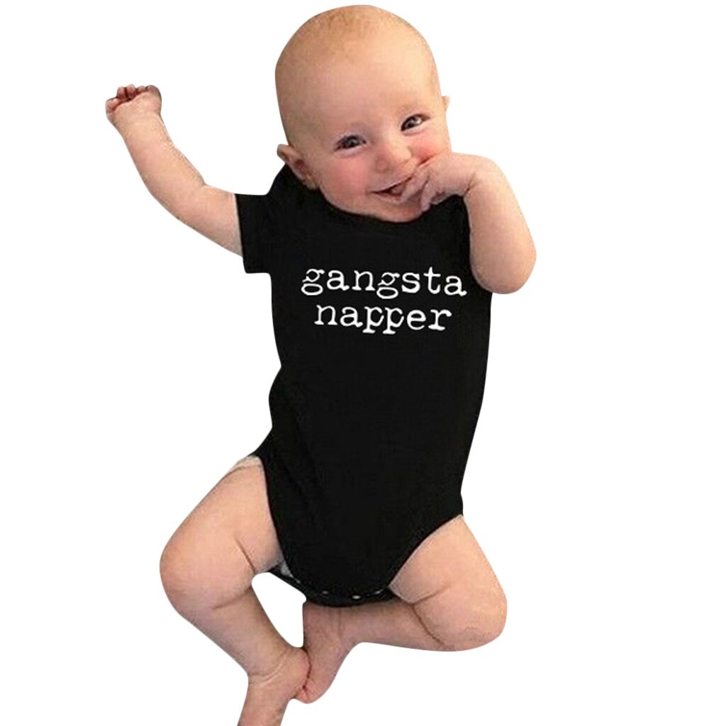 ARLONEET 0-24 Months Baby Boy Girl Rompers Letter Jumpsuit for Newborn infant romper summer Clothes Outfits J0606