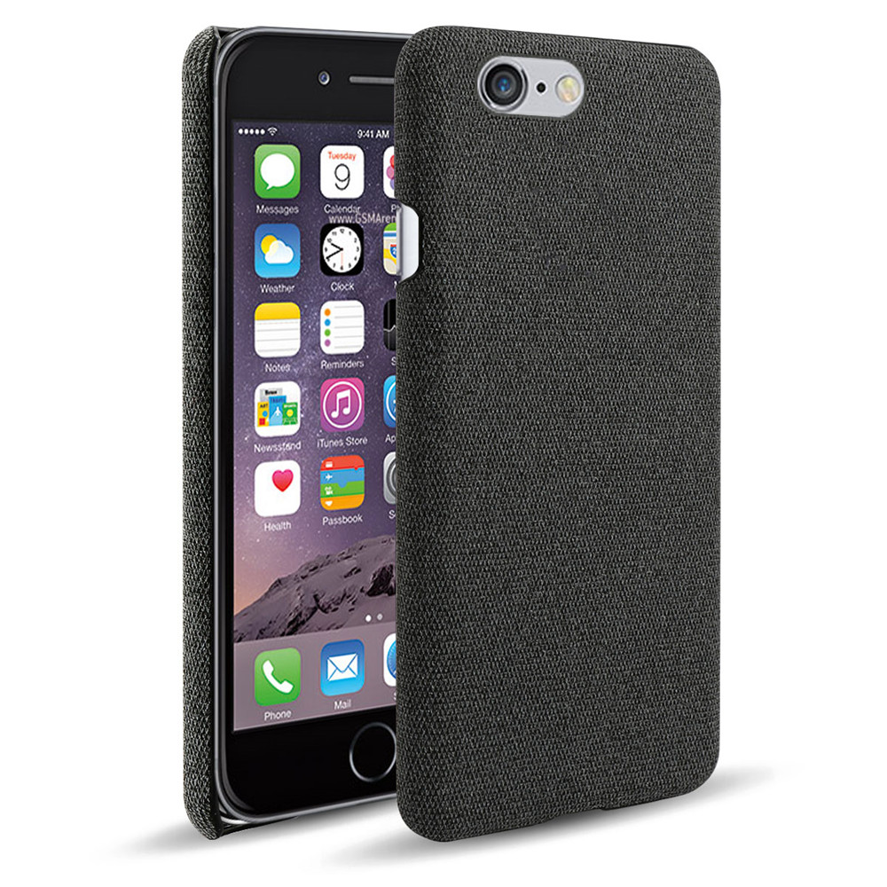 Stofcover til iphone 5s 5 se cover tyndt retro stof hårdt telefoncover til iphone  se 5 s 5g iphone 5s 4.0 " coque fundas: Bomuldsstof / Sort