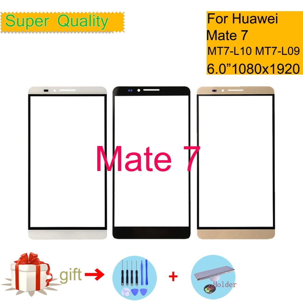 6.0 "Voor Huawei ASCEND MATE 7 Touch Screen Touch Panel Sensor Digitizer Voor Glas Outer Geen LCD Vervanging MT7-L09 MT7-L10