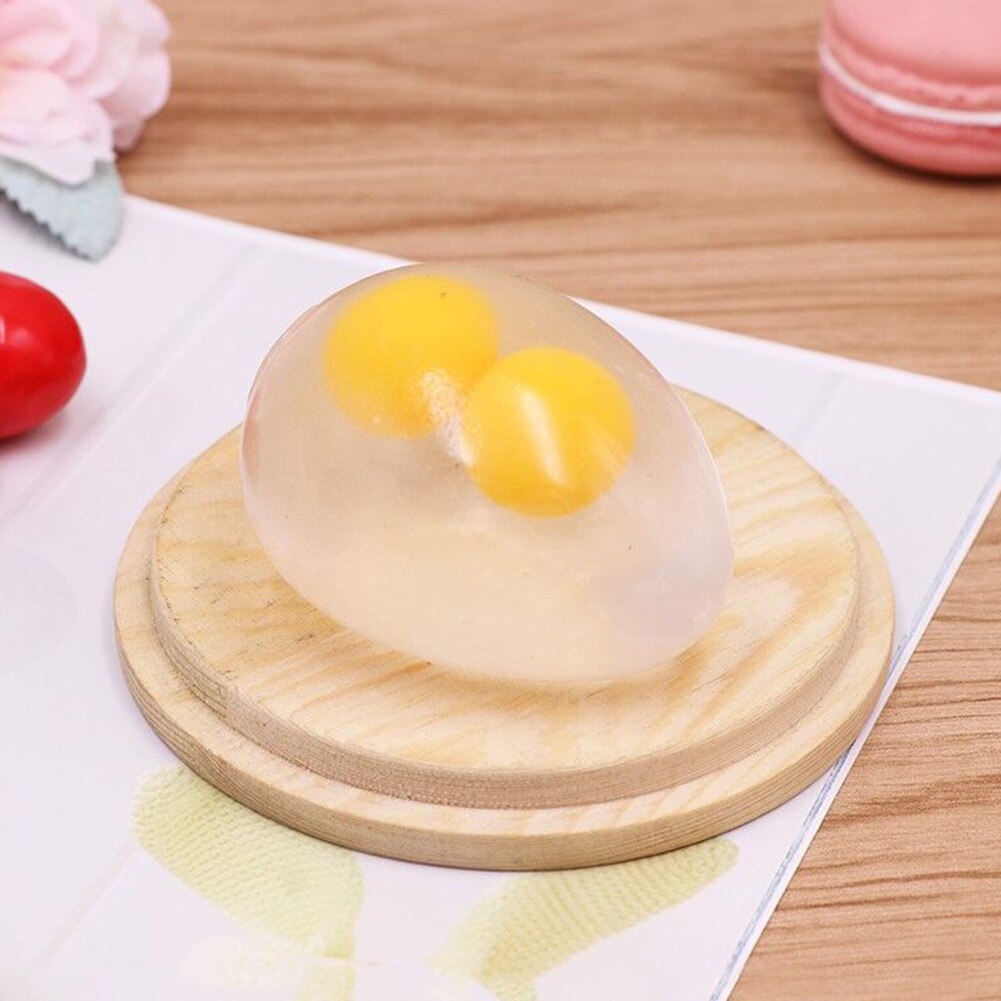 Orange Tomato Eye Shape Rubber Antistress Reliever Squeezes Ball Funny Play Toy Soft Sticky Stress Relief Funny Toy