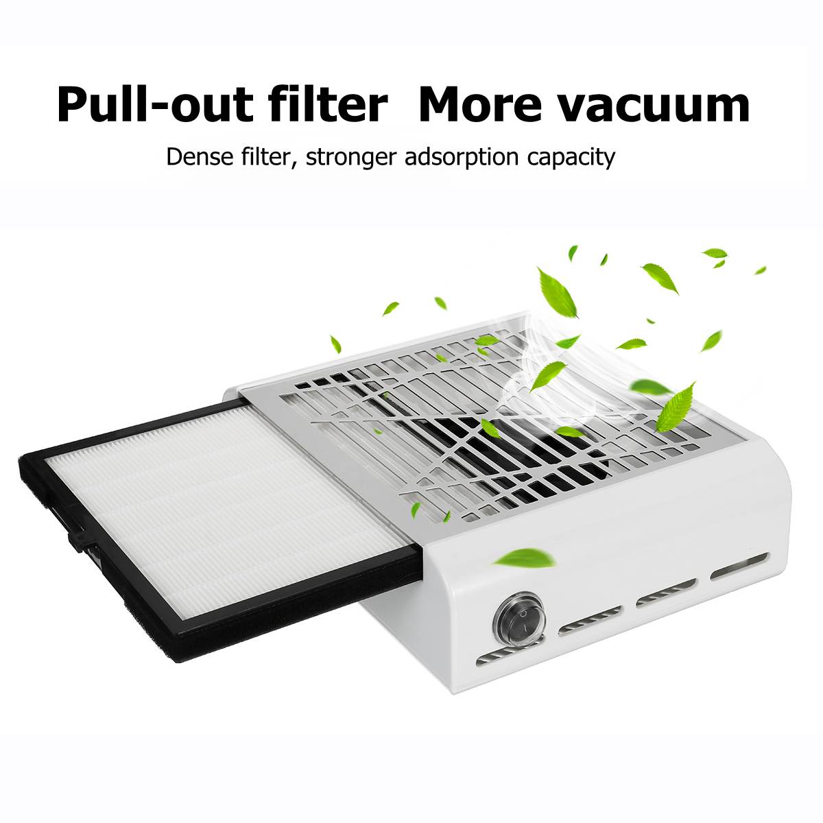 Nagel Stofafscheider 150W Stofzuiger Manicure Machine Sterke Macht Nail Fan Zuig Professionele Geschikt Voor Nail Salon: US Plug