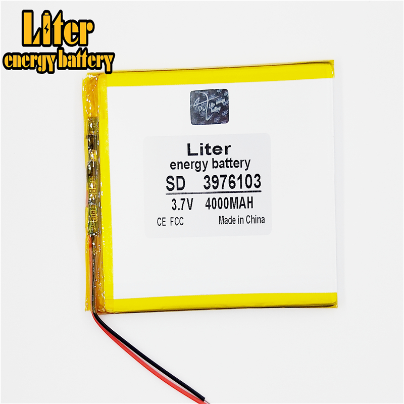 Liter Energie Batterij 1 Stks/partij Hoge Capaciteit Lithium Polymeer Batterij 3976103 3.7V 4000Mah Zon N70 7 Inch