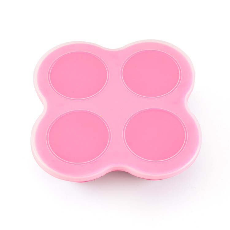 Baby Food Container Infant Fruit Breast Milk Storage Box Freezer Tray Crisper: Pink-S
