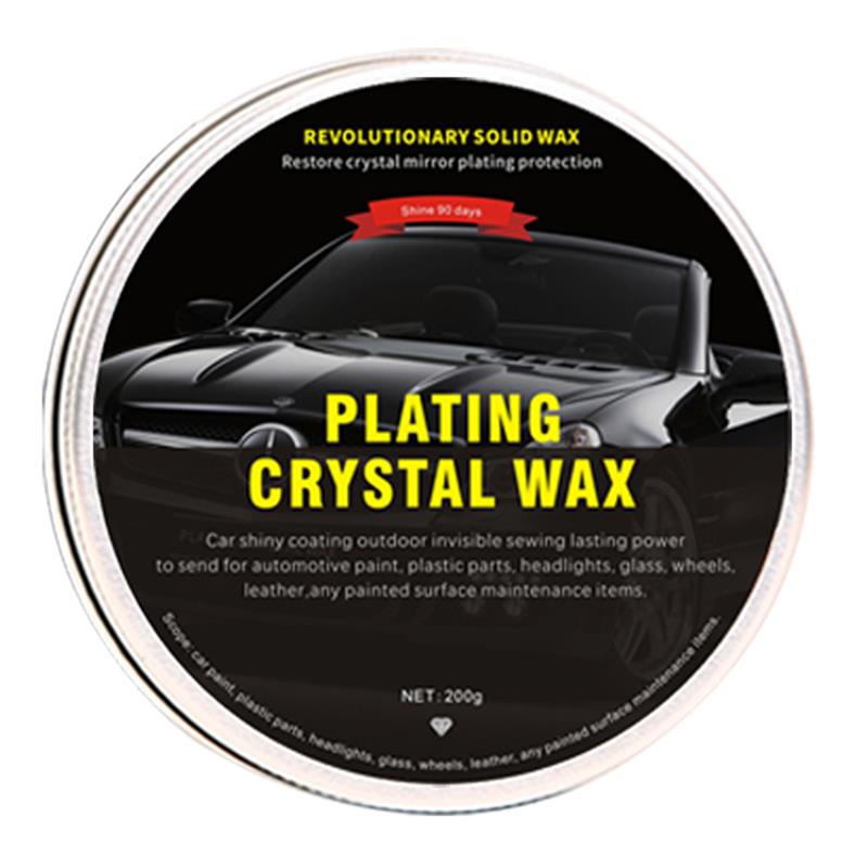 Set de chapado en cristal de cera para coche, cera Carnauba para pintura brillante, revestimiento de cuidado, pequeño reparador para arañazos, mantenimiento para coche