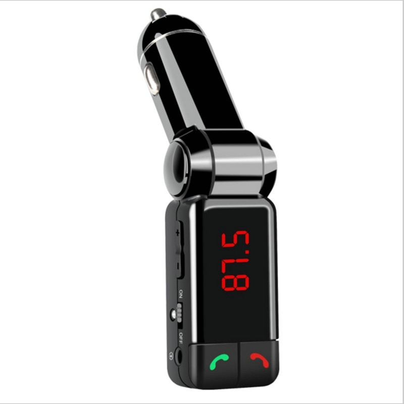 FM Transmitter BC06B LCD Bluetooth Car Kit MP3 SD USB Charger Handsfree for iPhone 5 5S 6 Mp3 Player Aux Input All in Hands Free
