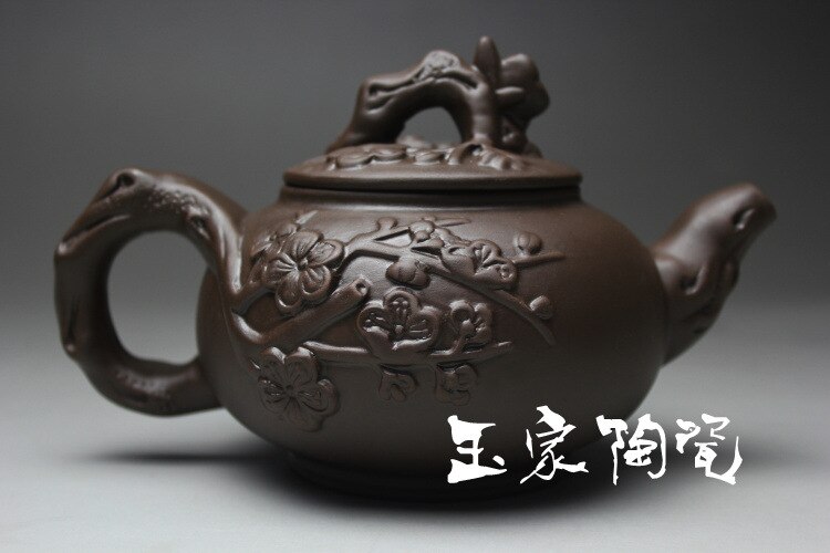 Juego de té hecho a mano de arcilla de tiempo limitado marmita Yixing tetera 400ml Kung Fu teteras juegos de cerámica china hervidor de porcelana negro