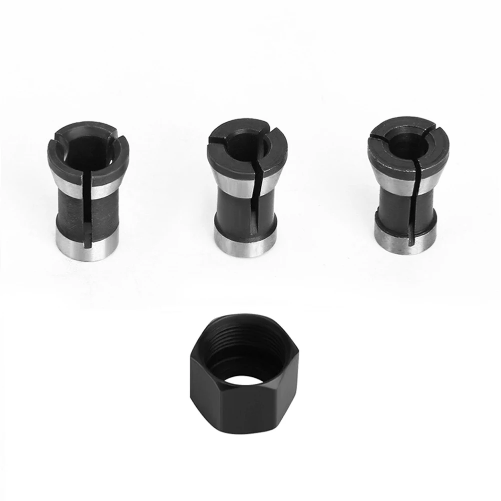Écrou à vis M15 avec mèche de routeur, mandrin à pince en acier au carbone 6/8/6.35mm, fraise pour couper le mandrin de gravure, outil électrique 2 pièces