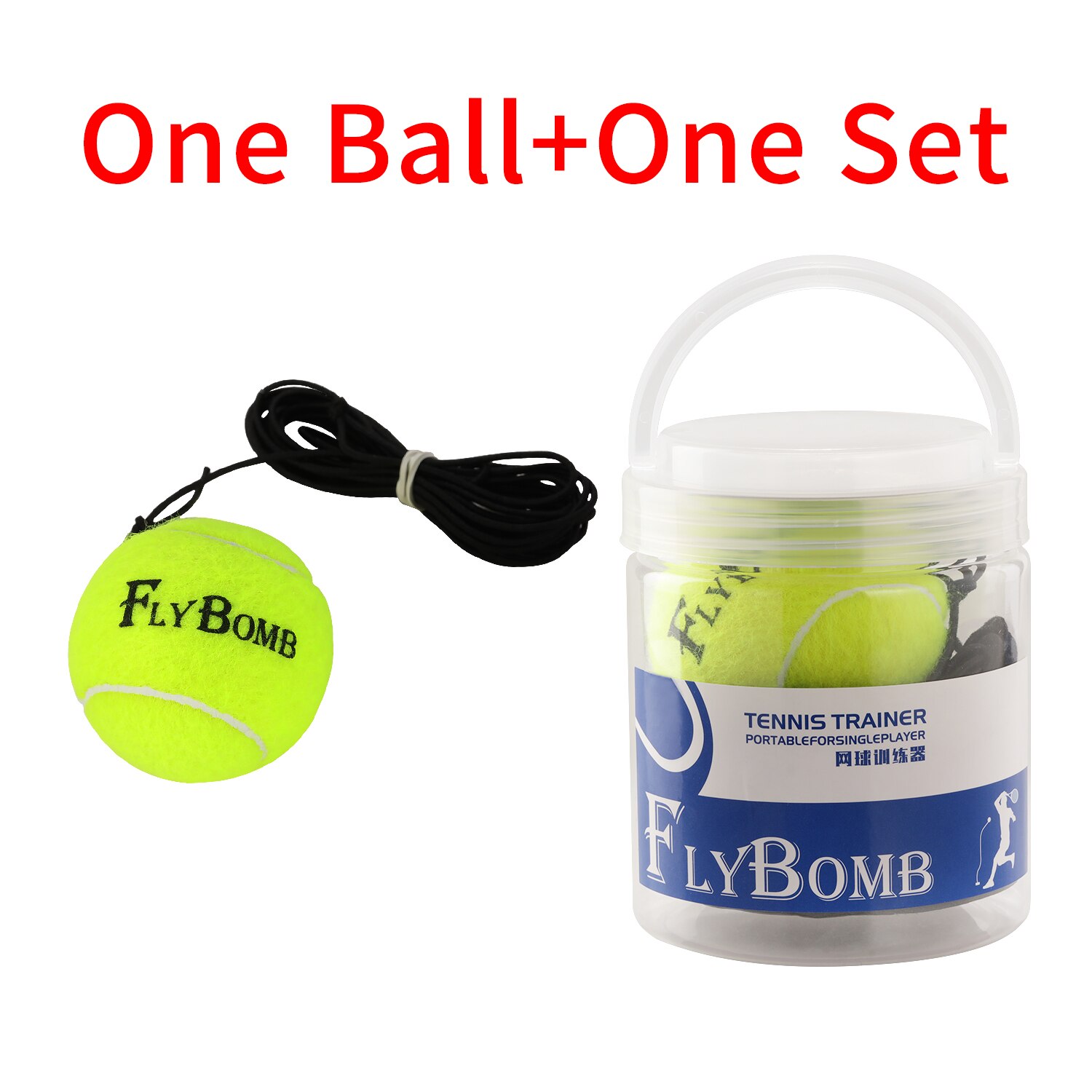 Portable Tennis Trainer 1KG Weight Heavy Iron Base for Adults Kids tenis Serve Training Self-study Rebound Balls Outdoor Indoor: set with1 Ball
