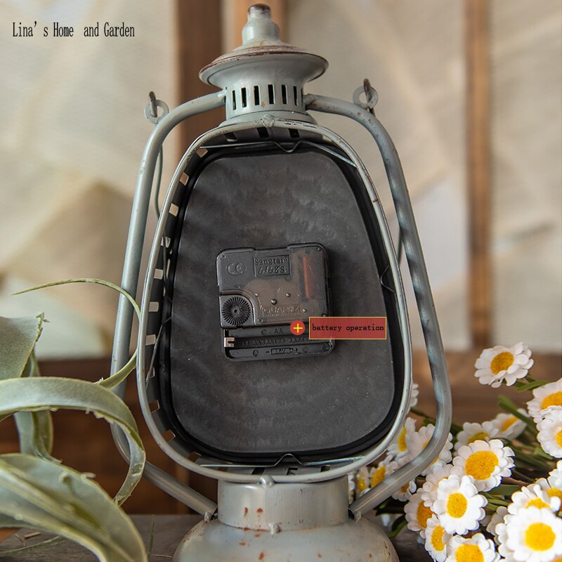 functional antique retro handmade decorative metal clock