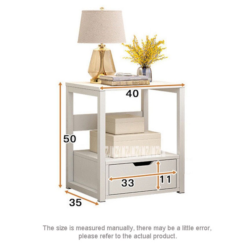 P50A Nordic Simple And Modern Bedside Table Storage Locker Home Bedroom Multifunctional Bedside Storage Locker Simple Cabinet