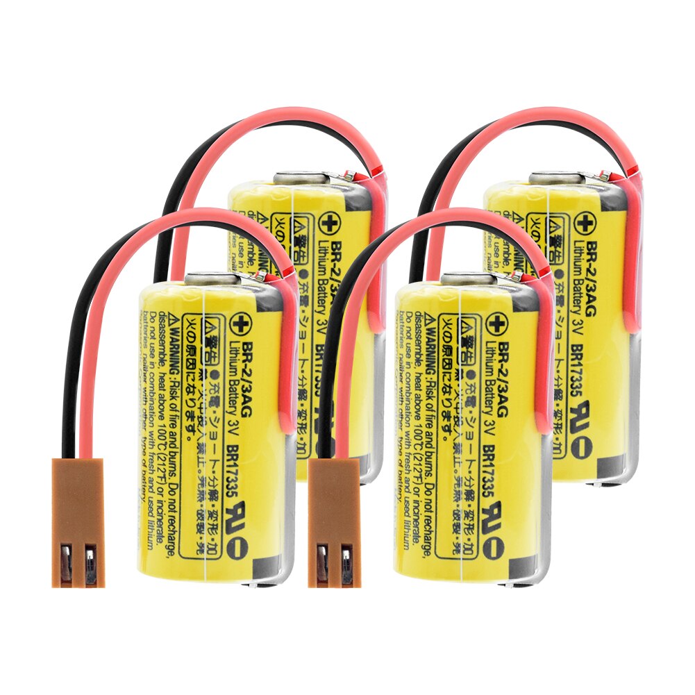 4 Stuks 3V Li-Ion Batterij 1200Mah BR-2/3A Backup Batterijen BR-2/3AG BR2/3AE2P CR17335 Voor Fanuc Cnc Systeem Industriële Gebruik