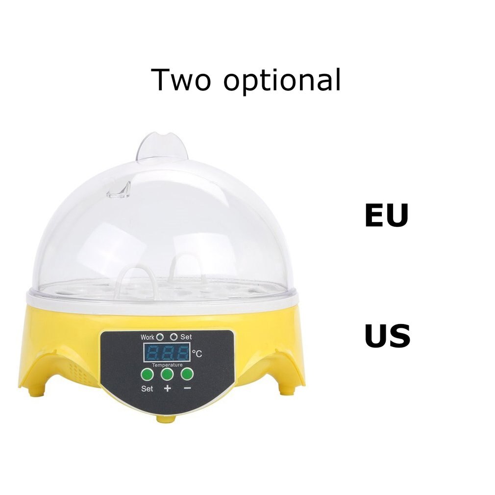 1PCS 7 Eggs Chick Incubator Automatic Hatcher Intelligent Small Chicken Duck Incubator Animal Husbandry