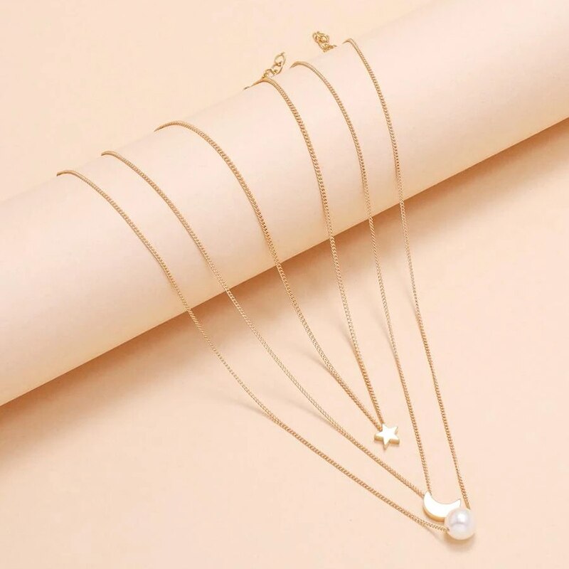 YWZIXLN 2021 Trend elegancka biżuteria ślubna duży naszyjnik z pereł dla kobiet moda biała sztuczna perła Choker naszyjnik N0179: Antyczny, platerowany brązem