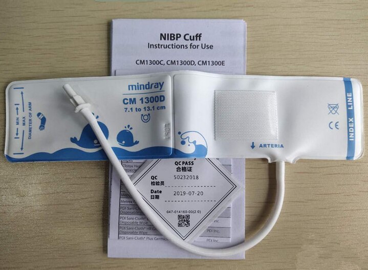 For Mindray CM1300D 7.1to13.1cm reusable neonatal blood pressure cuff NIBP cuff 115-057849-00