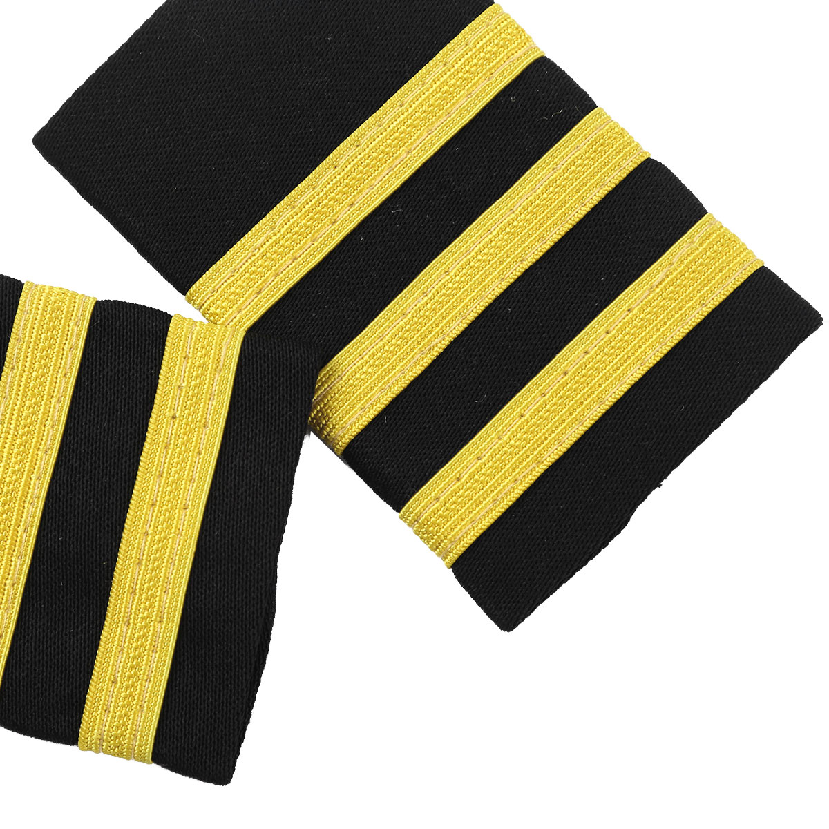 1 Paar Een/Twee/Drie/Vier Bar Polyester Materialen Traditionele Professionele Sailor Uniform Epauletten Met Goud nylon Strepen