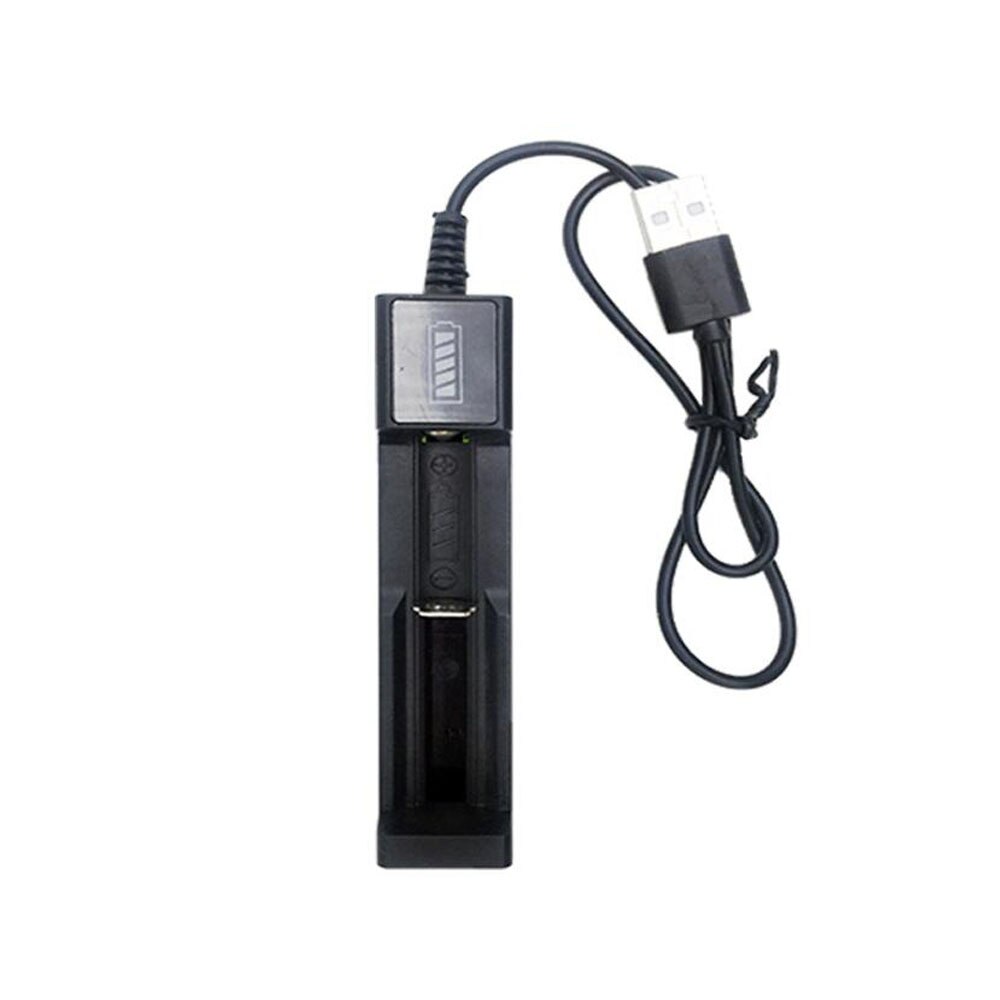 Solar Panel Universal 3.7V Battery Charger DC 5V 10440 18650 14500 26650 16650 Rechargeable Battery Charger Adapter USB Plug: 1 Pole Charger