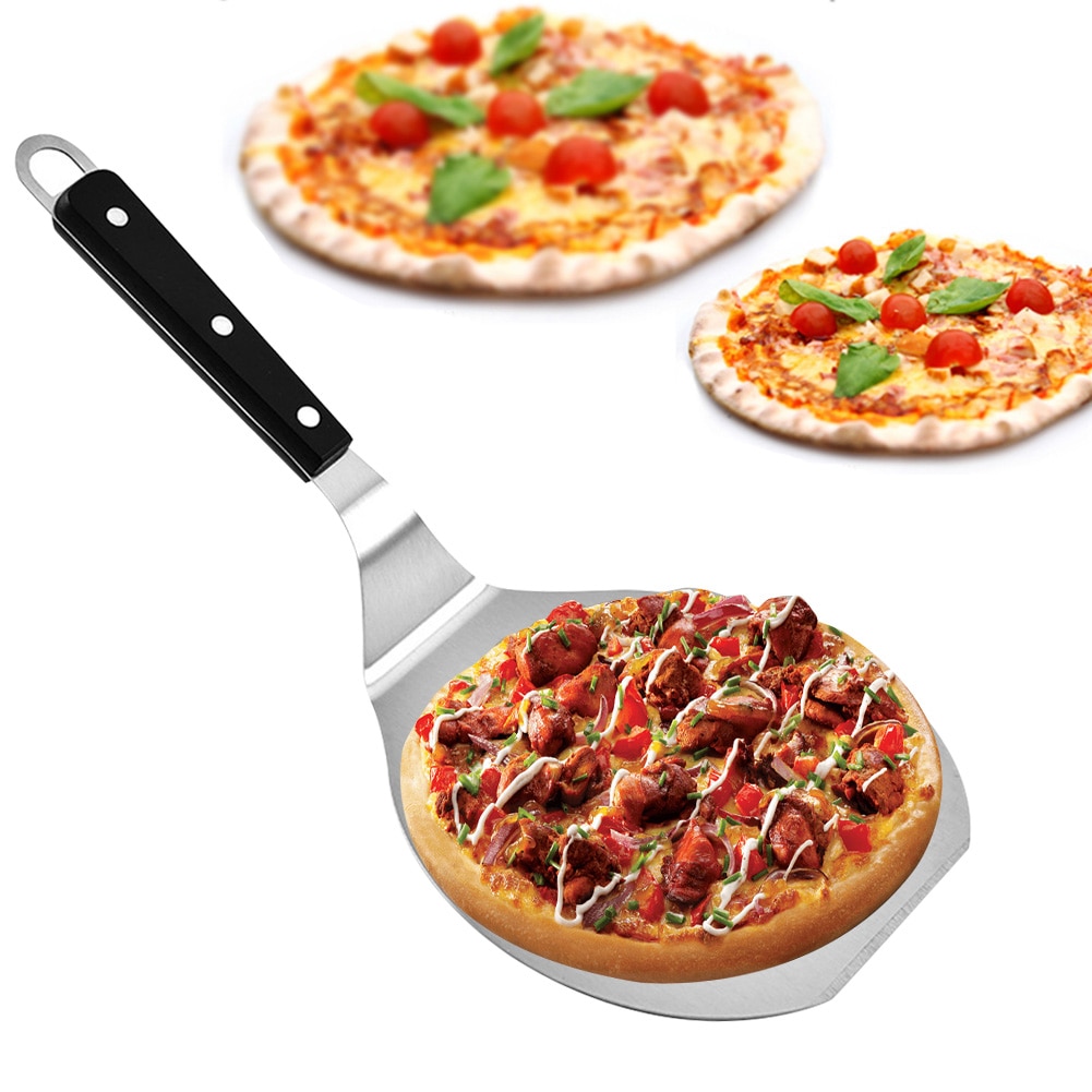 Stainless Steel Pizza Shovel Frying Peel Lifter Lifting Tool Pancake Spatula Non-stick Pizza Paddle Spatula Kitchen Baking Tools