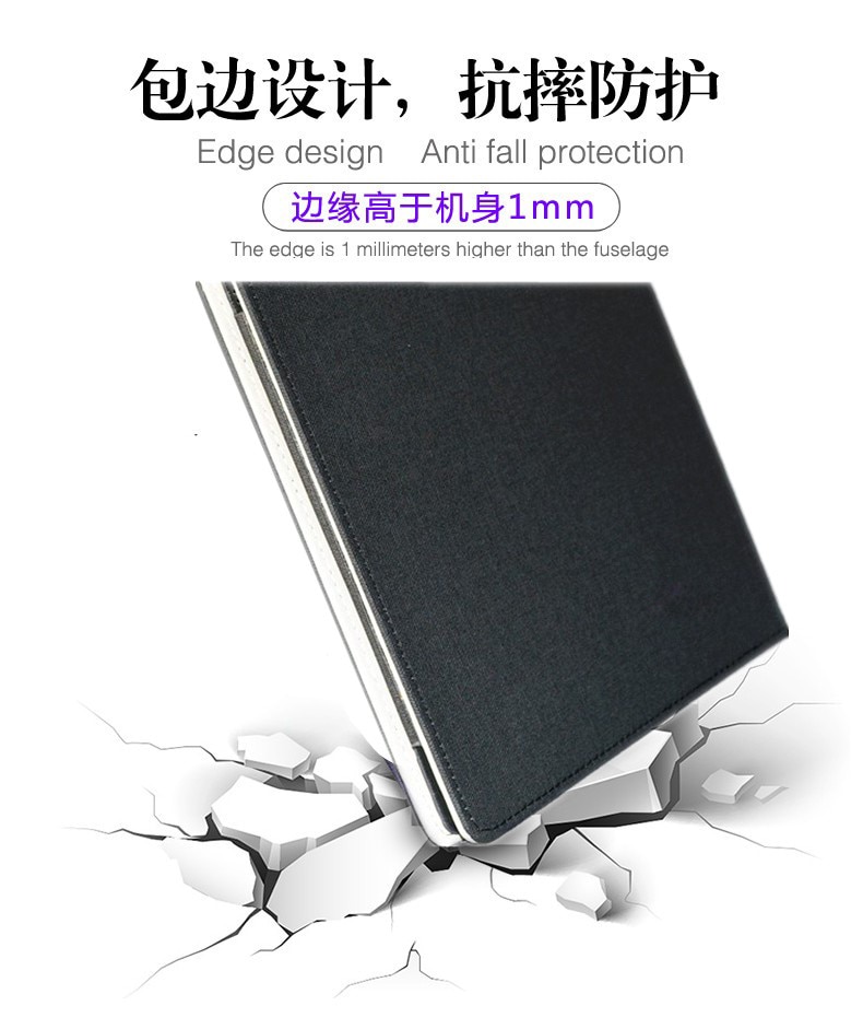 Funda para Tablet Teclast T30 de 10,1 ", funda con soporte de policarbonato de 10,1 pulgadas, funda de piel sintética con soporte para Teclast T30, película de vidrio