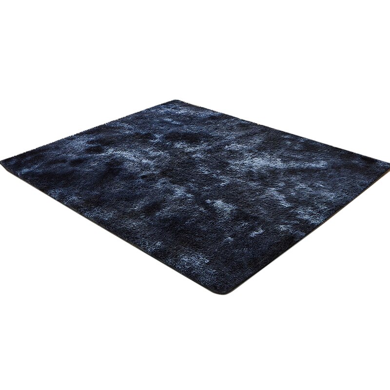 Absorberend tapijt voor de slaapkamer tie dye pluche zacht tapijt voor de woonkamer slaapkamer antislip vloermatten stijlvol tapijt: Tie-dye marineblauw