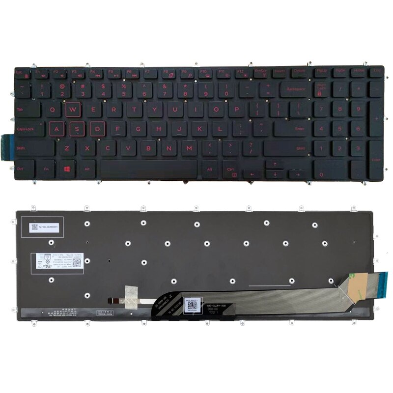 US English Backlit Laptop Keyboard Replacement for Dell G3 15 3590 3579 3779 G5 15 5590 G7 15 7588 17 7790 G7 15 7590