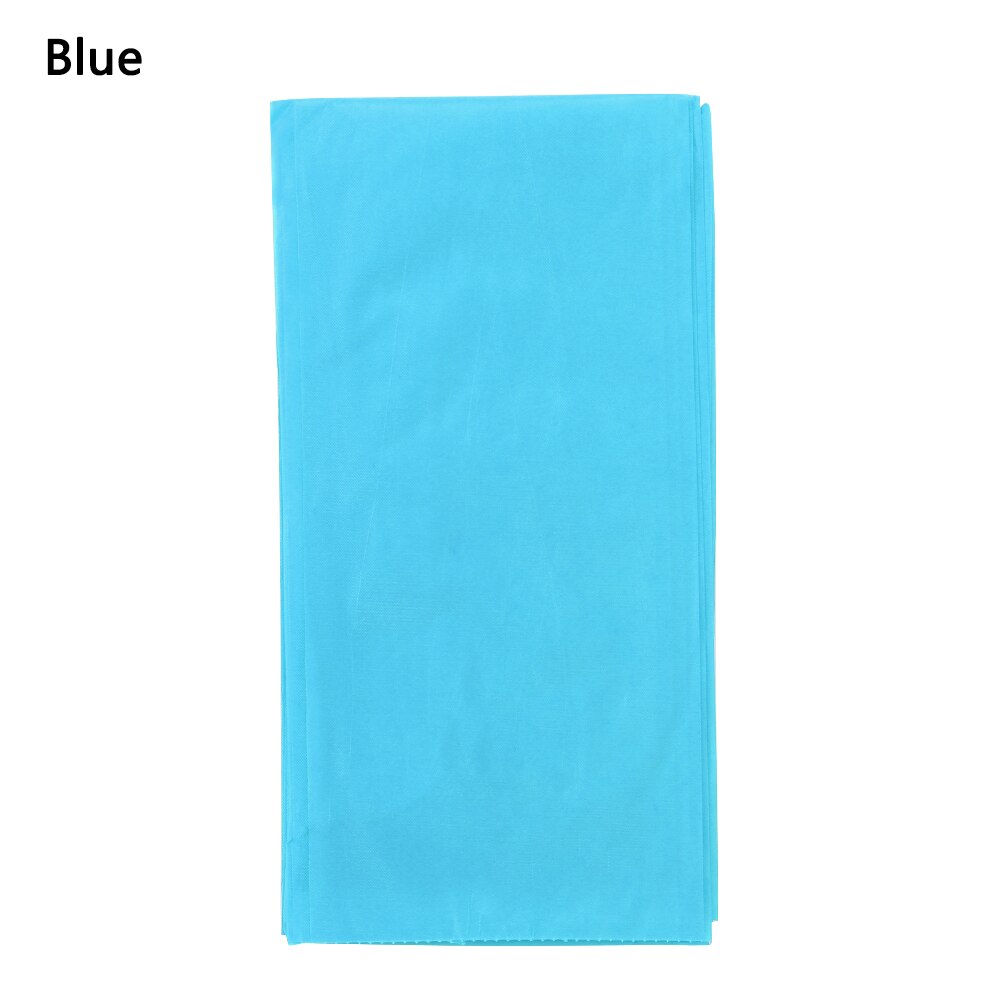 1PC Einfarbig Kunststoff Einweg Tisch Abdeckung Rechteck Schreibtisch Tuch Catering Hochzeit Partei Bankett Schreibtisch Abdeckung Hause Dekoration: blue