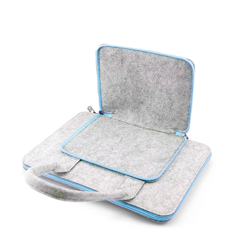 Wool Felt Laptop Bag For Mac 11 13 15 17 Mouse Bags Briefcase for Macbook Air Pro Retina For Lenovo Notebook Sleeve Case