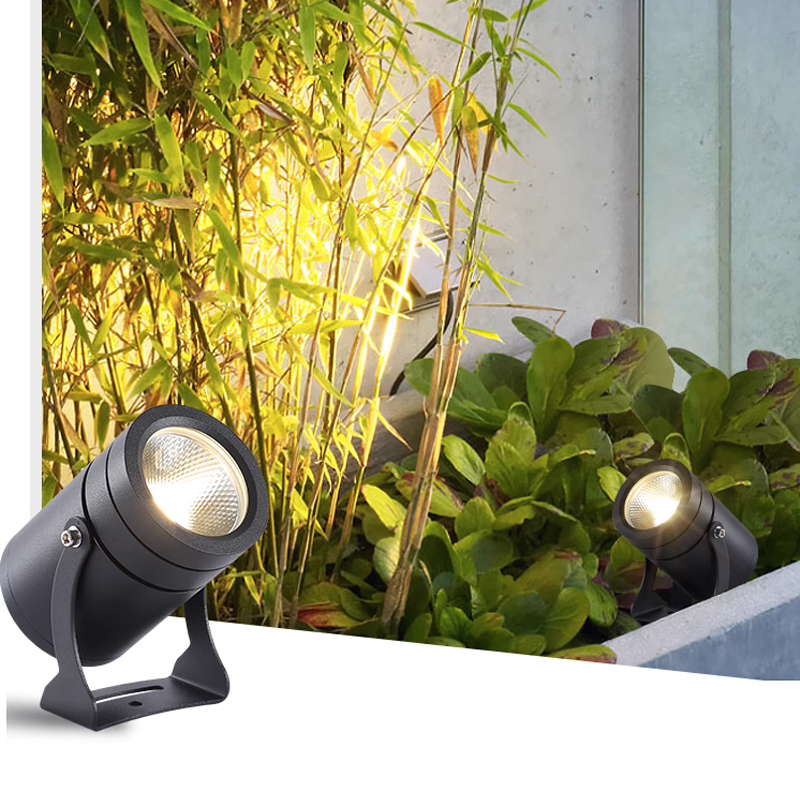 Outdoor spotlight 220V waterproof led floodlight 1W3W5W7W10W12W15W outdoor garden wall lawn light landscape courtyard tree lamp