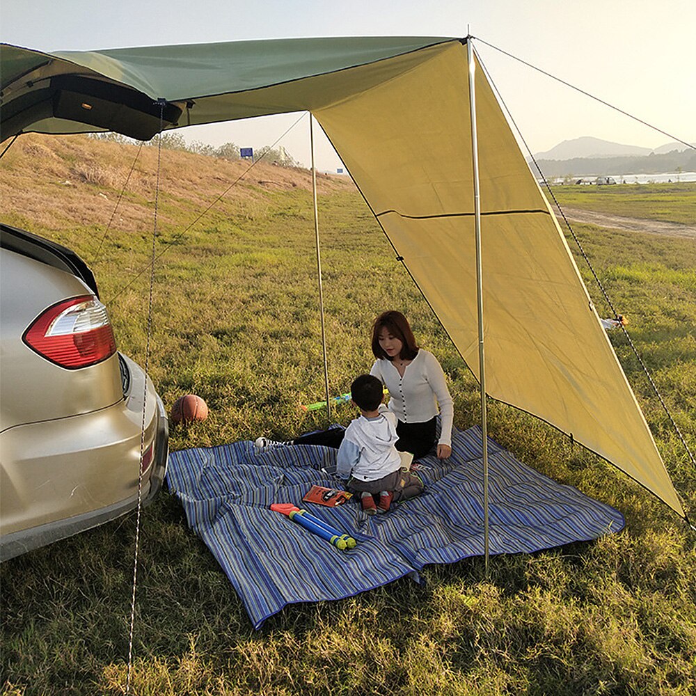 Auto Luifel Tent Dak Top Voor Suv Auto Outdoor Camping Reizen Strand Zonnescherm 210D Oxford Sunproof Regendicht Luifel