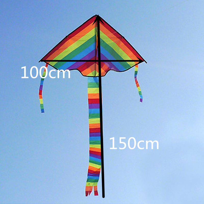 Lang hale regnbue drage udendørs drager flyvende legetøj drage til børn børn