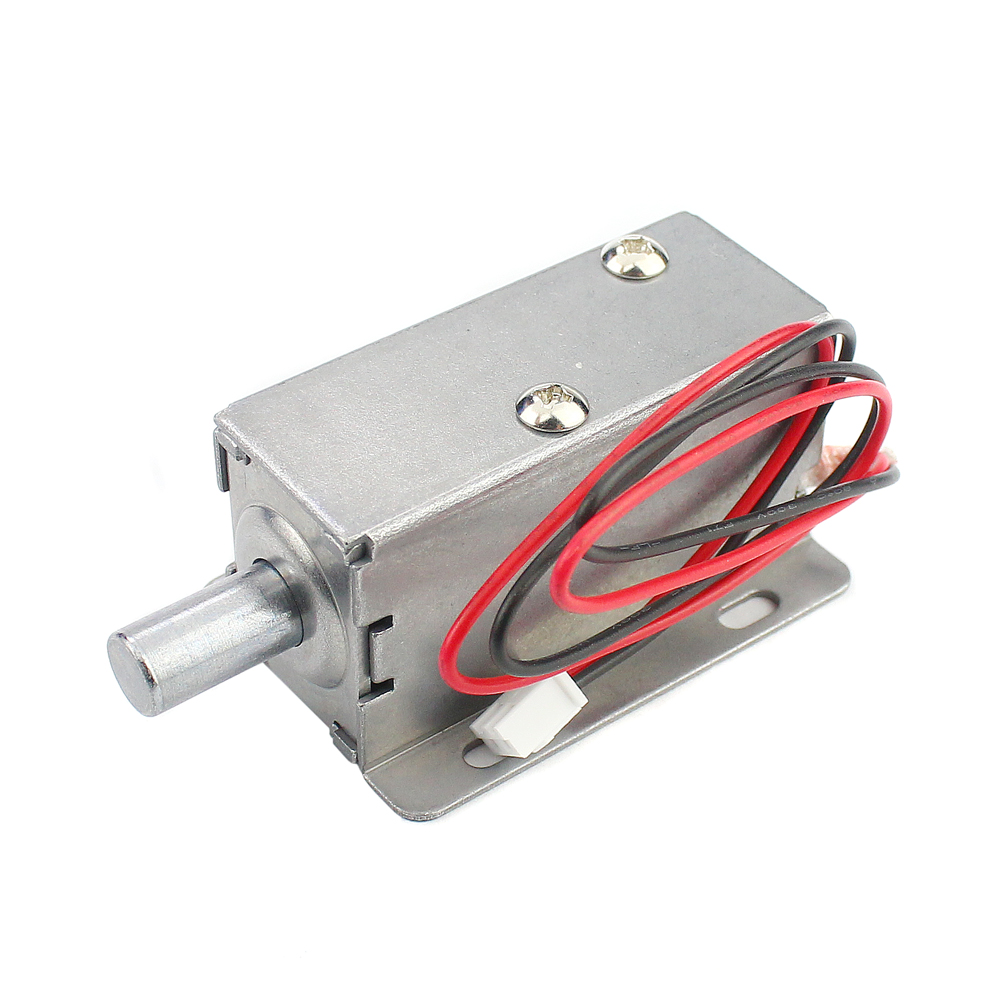 Klein elektrisch grendelslot DC12V magnetisch slot toegangscontrole elektronisch slot verborgen kastslot normaal gesloten elektrisch slot: WHITE