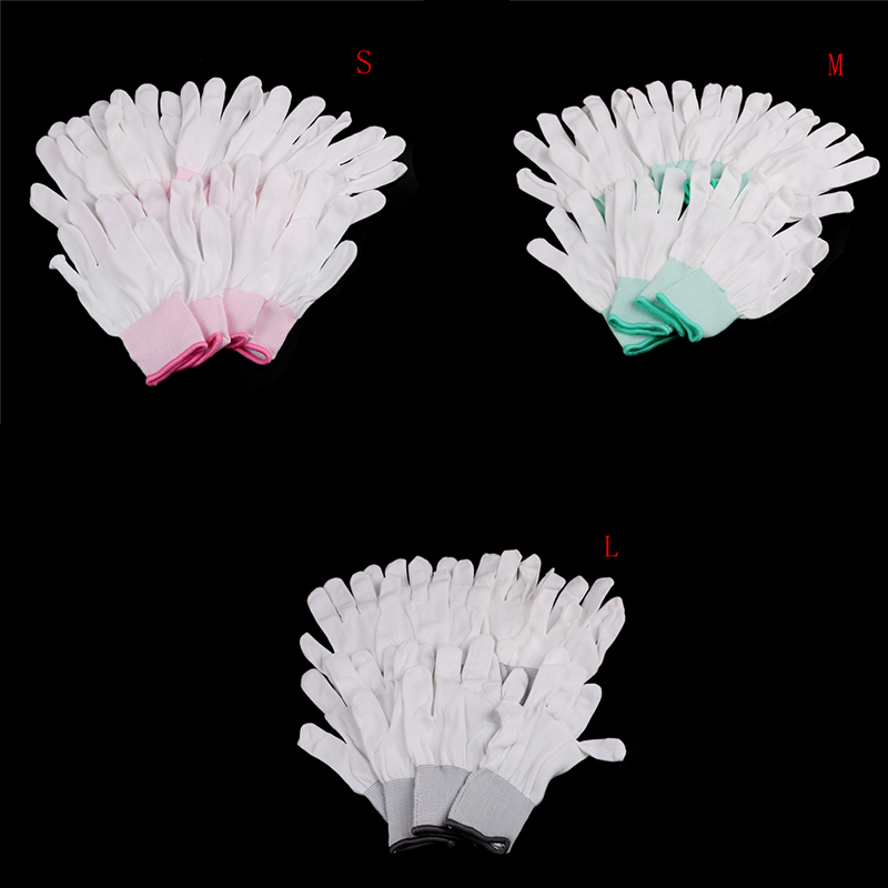 5 paar Antistatische Handschuhe Anti Statische ESD Elektronische Arbeits Handschuhe Pu Beschichtet Palm Beschichtet Finger PC Rutschfeste Für Finger Schutz