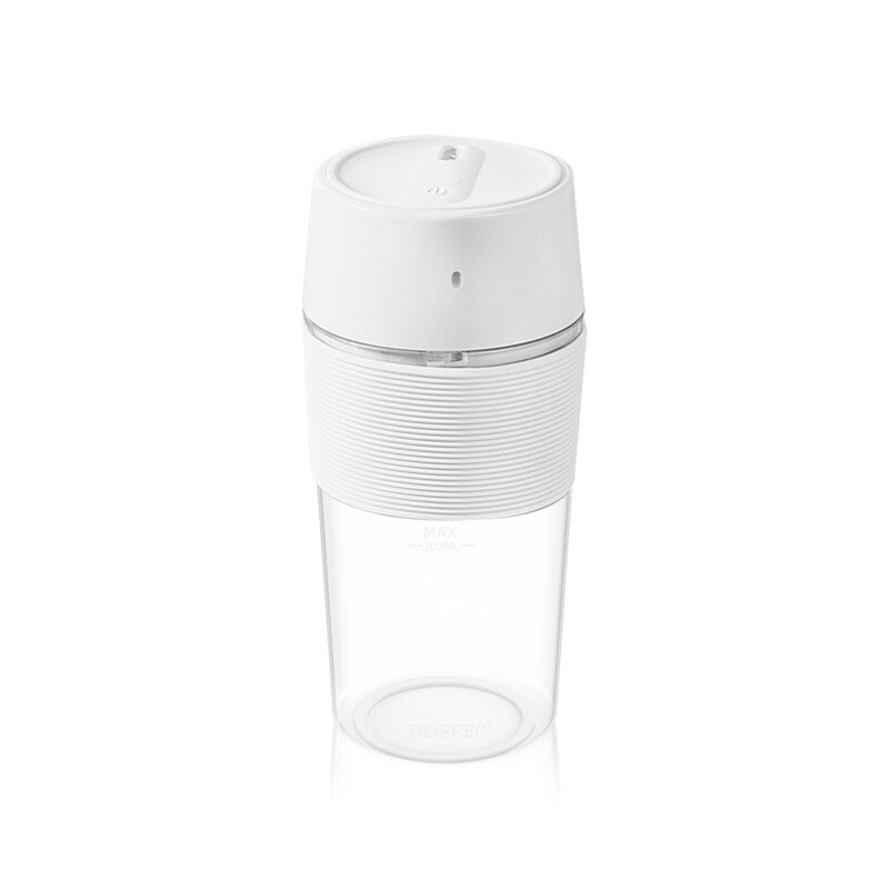 ROSPEC Handhold Juicer Portable Blender 7.4V USB Wireless Electric Fruit Mixer Cup Juicer Smoothie Maker BPA Free Food Processor: White