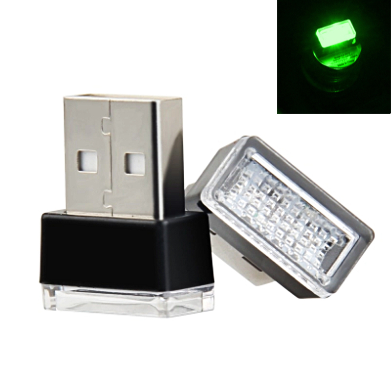 Mini Usb Licht Led Modeling Auto Omgevingslicht Neon Interieur Licht Auto Sieraden Ambient Noodverlichting Auto Accessoires 7 Kleuren: Deep Blue