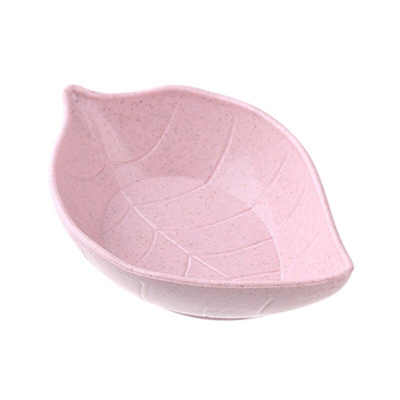 Keukengadgets accessoires multifunctioneel tarwestro sausschaal fruitschaal bladvorm servies keukengereedschap bord: Roze