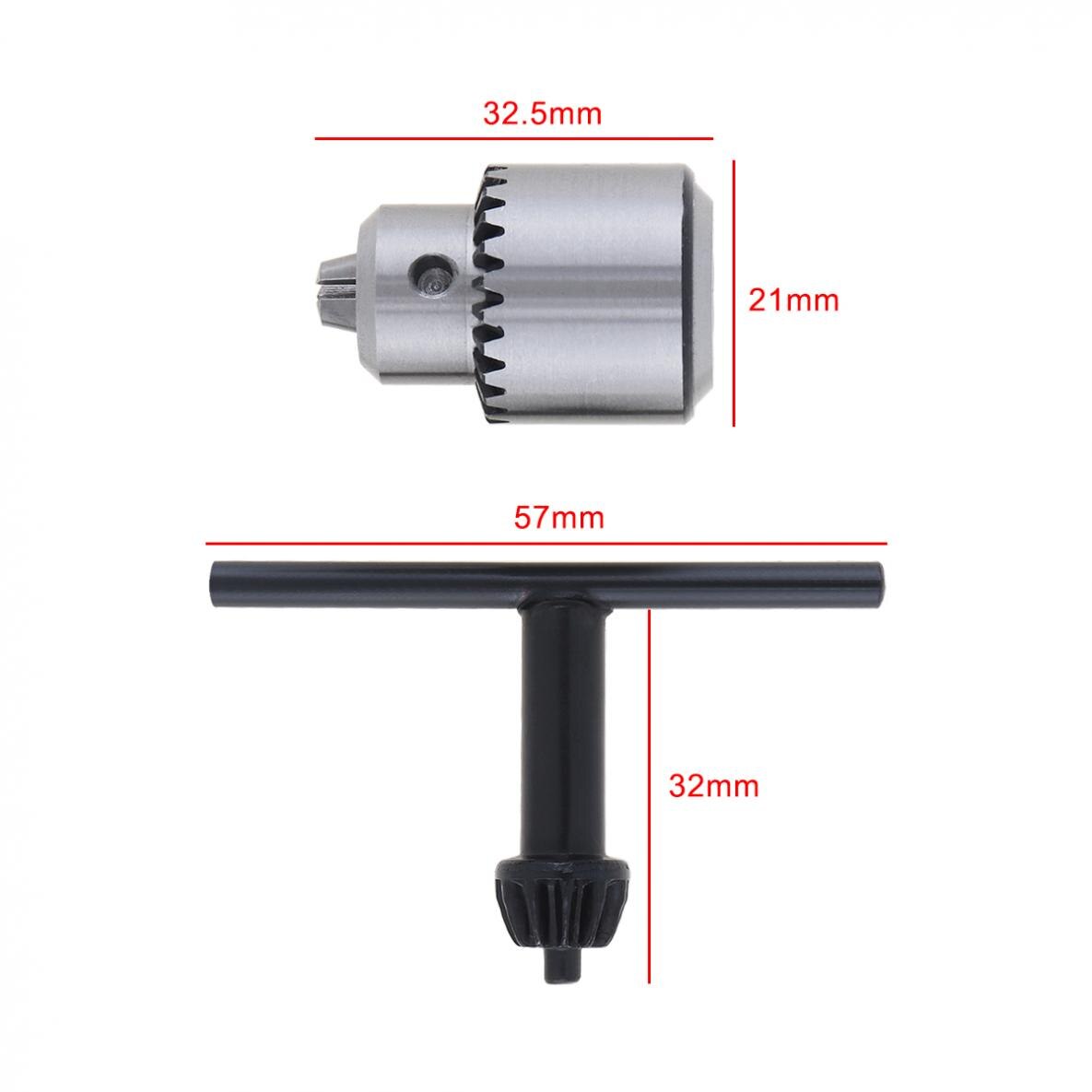 2pcs/lot Drill Collet Chuck Mini 0.3-4mm JTO with 1/4'' Chuck Inner Hole Diameter and Hexagon Key Wrench for DIY Electric Drill