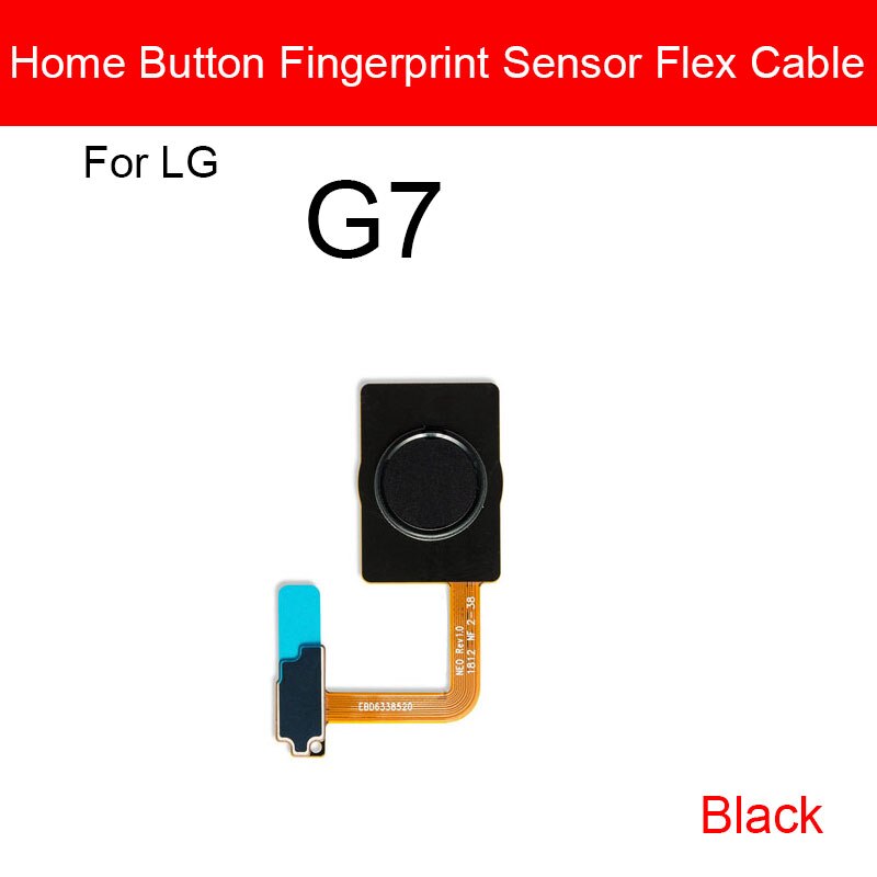 Heimat Taste Fingerabdruck Sensor biegen Kabel Für LG G5 G6 G7 ThinQ G710 Nexus 5X Finger Leser berühren Sensor biegen Band Ersatzteile: G7 Schwarz