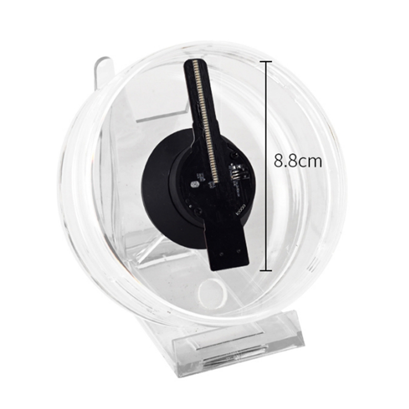 ABAC-3D Hologram Fan LED Projector Advertising Lights With Audio Playback For Shop Bar Advertising Display Light