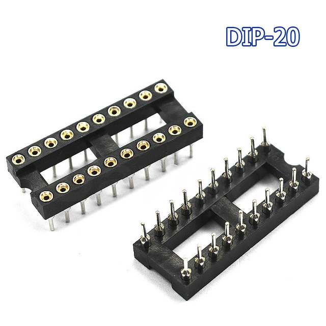 10 Teile/los IC Sockel tauchen6 tauchen8 tauchen14 tauchen16 tauchen18 tauchen20 tauchen28 tauchen40 Stifte Stecker tauchen Buchse 6 8 14 16 18 20 24 28 40 Stift: Lavendel