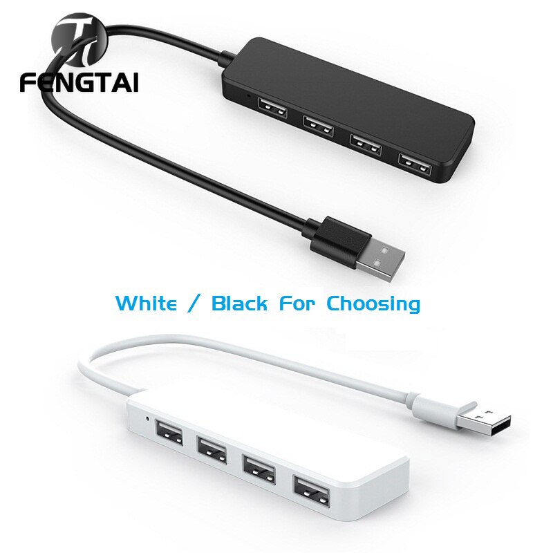 Usb 2.0 Hub Multi Usb Splitter 4 In 1 Poort Expander Meerdere Usb 3 Hab Gebruik Power Adapter USB2.0 Hub voor Pc Computer Accessoires