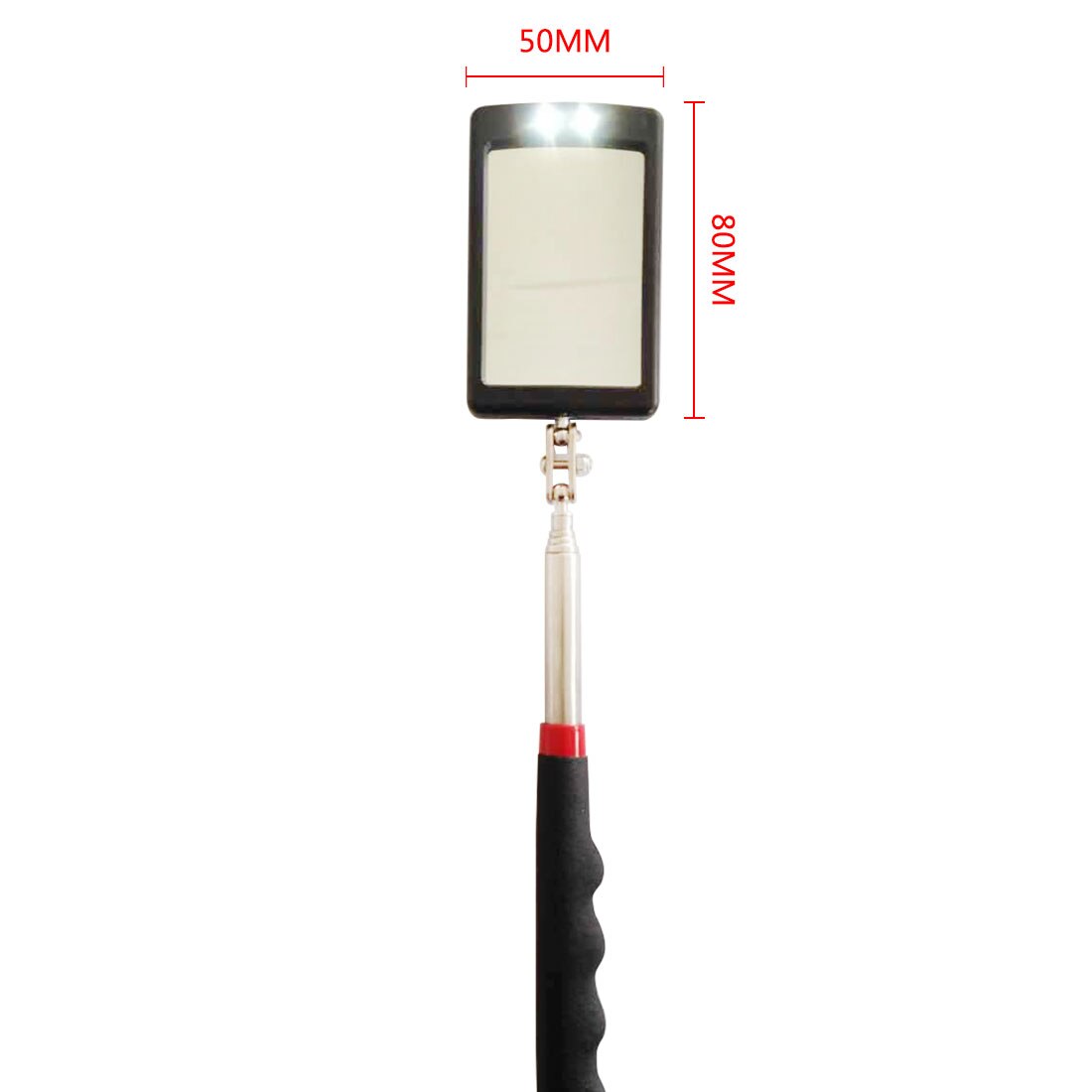 Auto LED Light Extendible Inspection Mirror Endoscope Car Chassis Angle View Automotive Telescopic Detection Tool Equipment