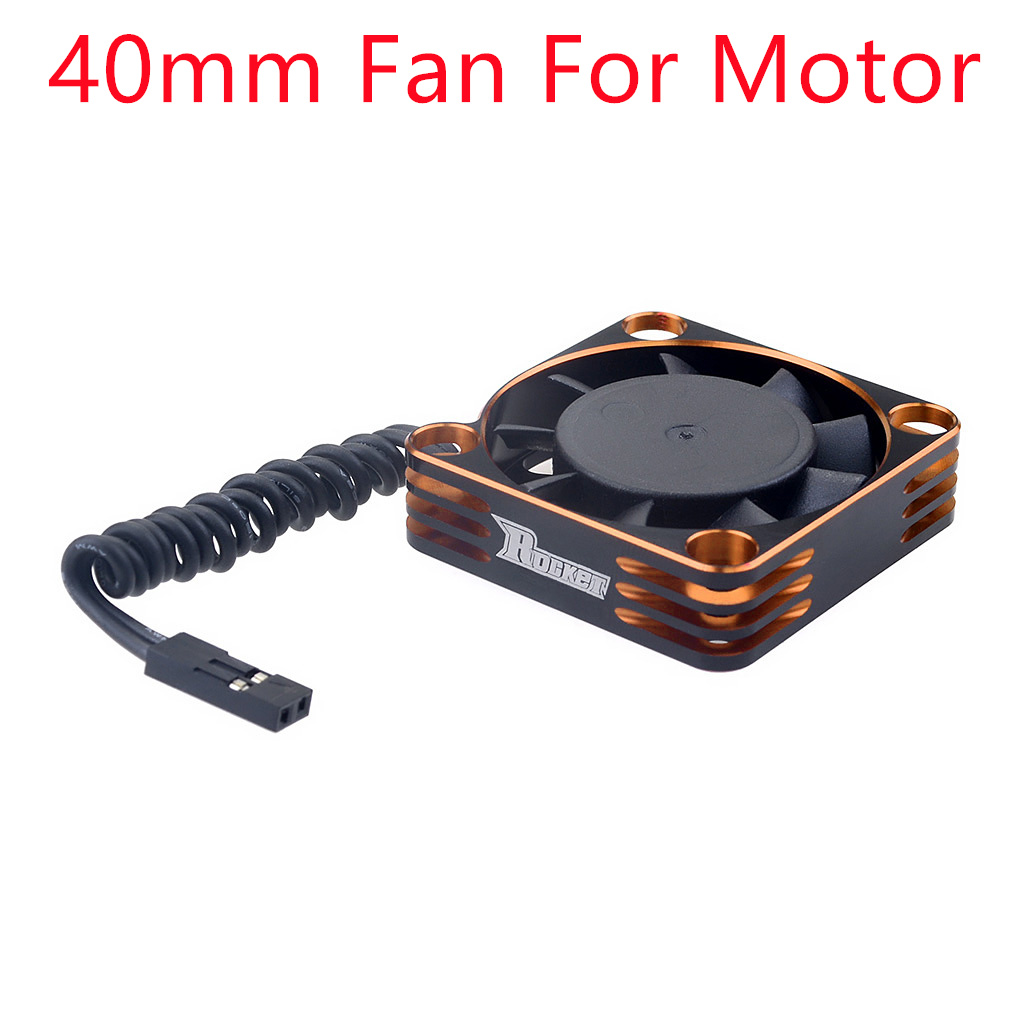 Rocket RC Fan 25mm 30mm 35mm 40mm 50mm SURPASS HOBBY Heat Dissipation Cooling Fan for for 1/10 1/8 RC Car Brushless Motor: Clear
