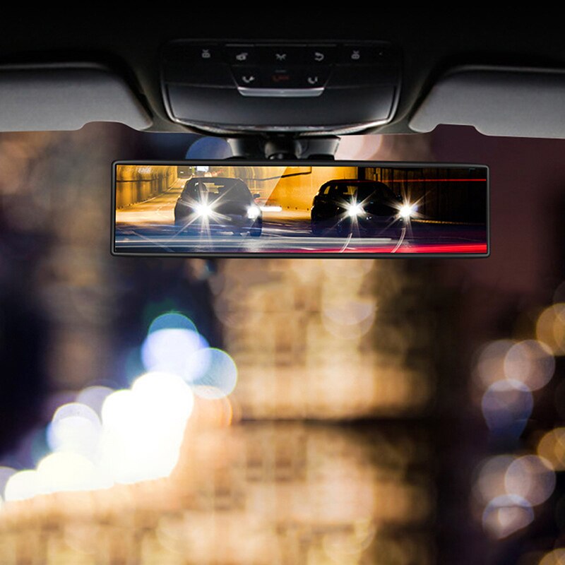 1PC Universal Auto Rear View Mirror Anti-glare Wide-angle Surface Blue Mirror